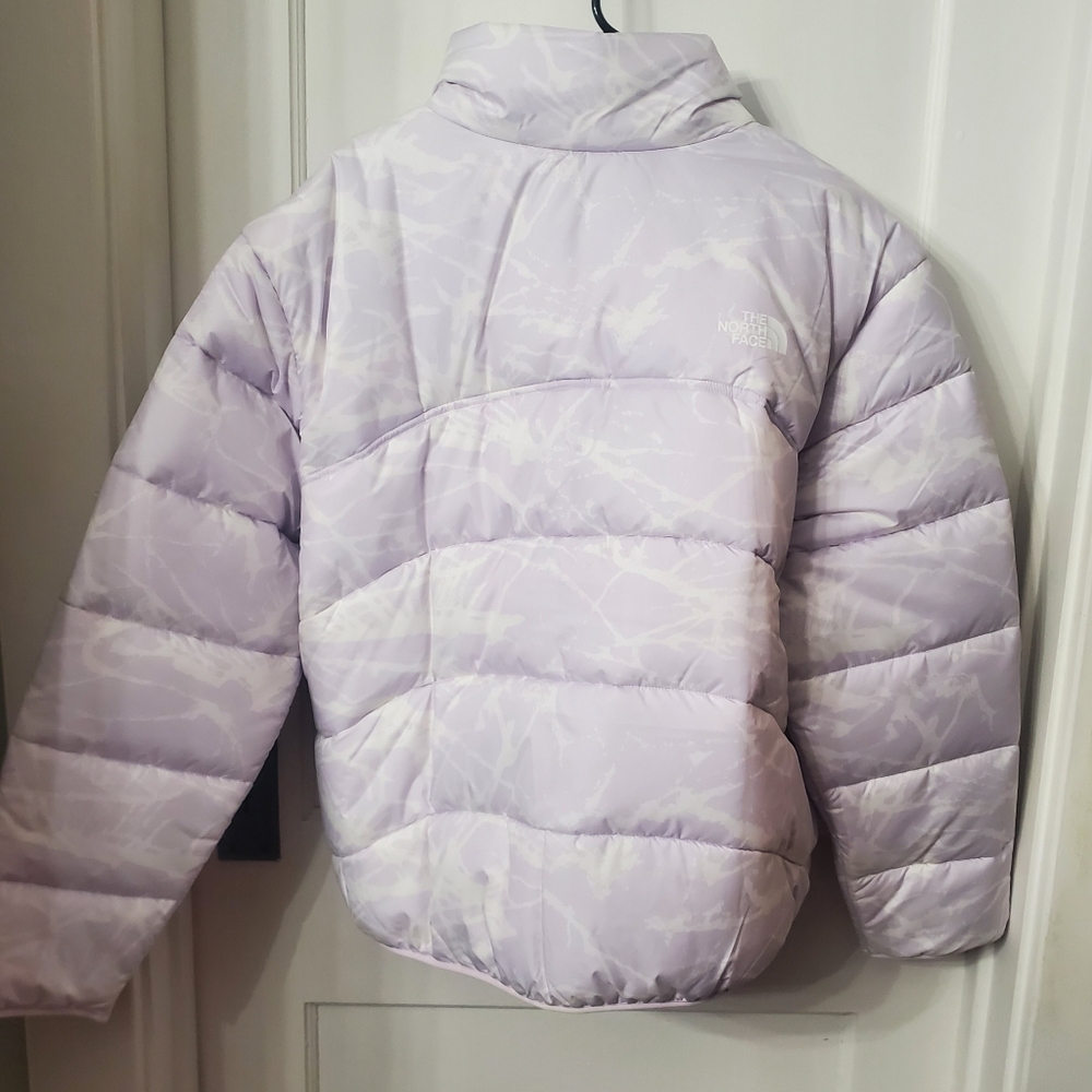 THE NORTH FACE Limited Edition Plus Size (XXL) Lavender Swirl Puffer Jacket - Picture 6 of 14